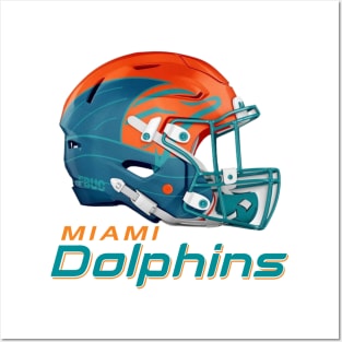 helmet from Miami dolphins Posters and Art